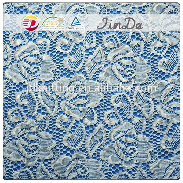 Fancy nylon colorful nice flower embroidery lace fabric design for dre