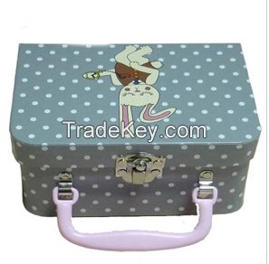 customized handle suitcase box,paperboard pringting box,accept customized