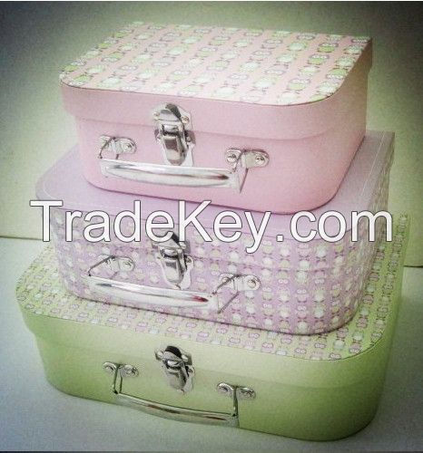 customized handle suitcase box,paperboard pringting box,accept customized