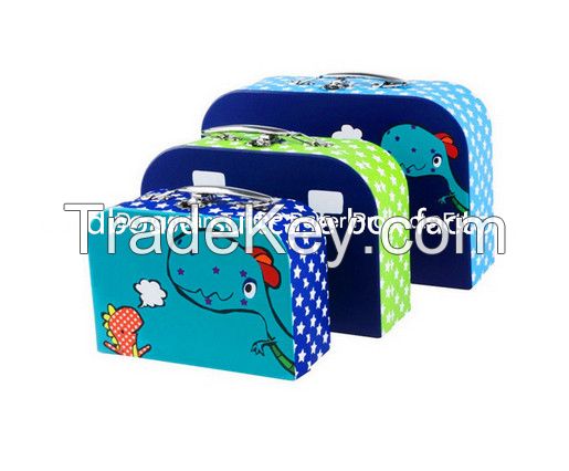 customized handle suitcase box,paperboard pringting box,accept customized