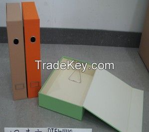 cardboard office files