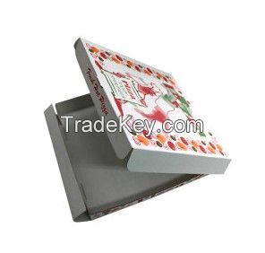 white paper printing  Pizza Box