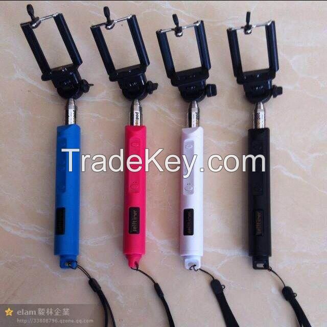 bluetooth selfie stick for mobile phone and camera