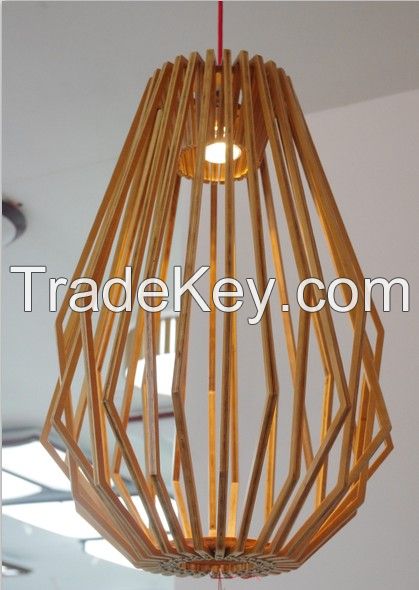 Lightingbird Decorative Wooden Pendant Lamp For Home