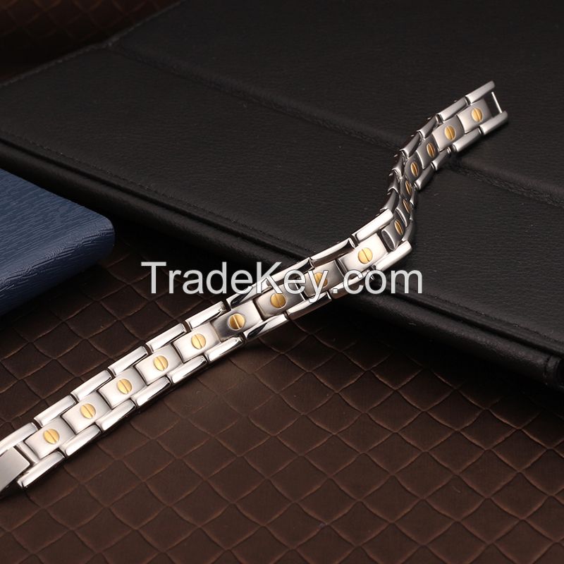 China custom mens 316l stainless steel bracelets