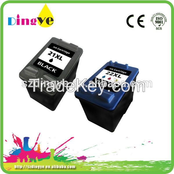 the factory price compatible 21xl /22xl ink cartridges for hp