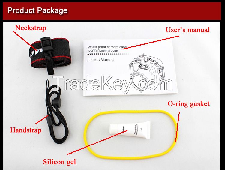 underwater waterproof housing for Canon 650D/700D