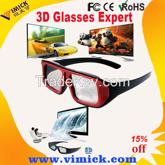 Circular polarized reald funny 3d glasses for gifts latest 3d glasses