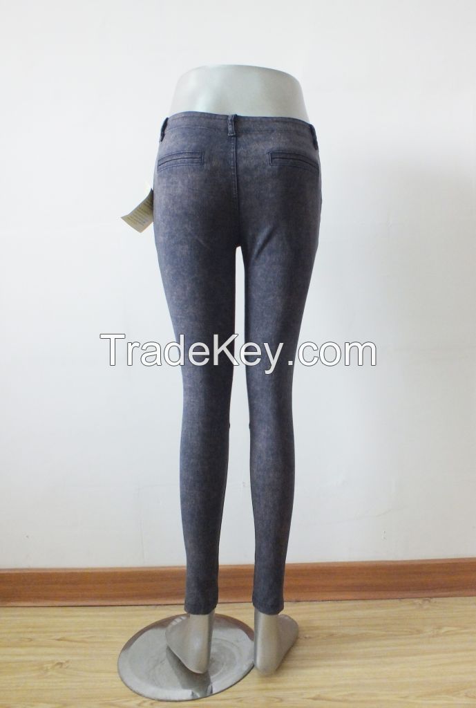 Fashion Women Zipper Jeans Spring/Summer SkinnyJeans Casual Pencil Pants 