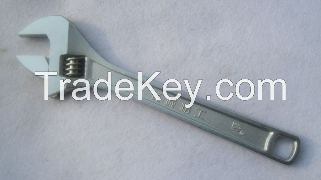 European type square hole extra-wide jaw openings adjustable wrench