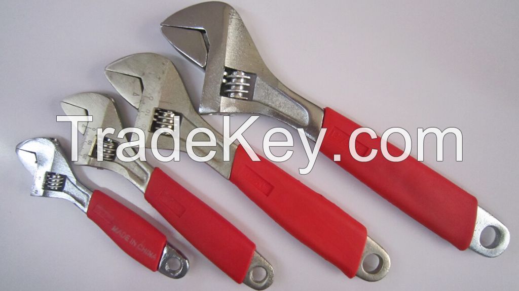 cast iron heavy duty handle adjustable wrench spanner