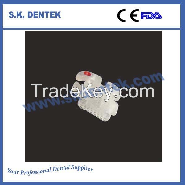 Dental orthodontic Clear Ceramic bracket dental orthodontic Ceramic brace, invisible dental brace 