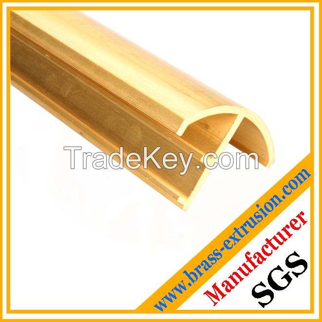 window door frame brass extrusion profile section