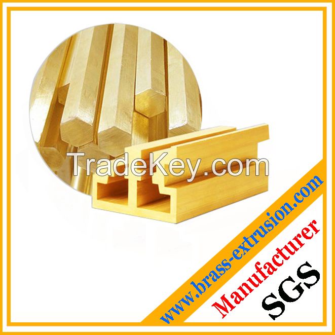 copper alloy brass extrusion profile section brass