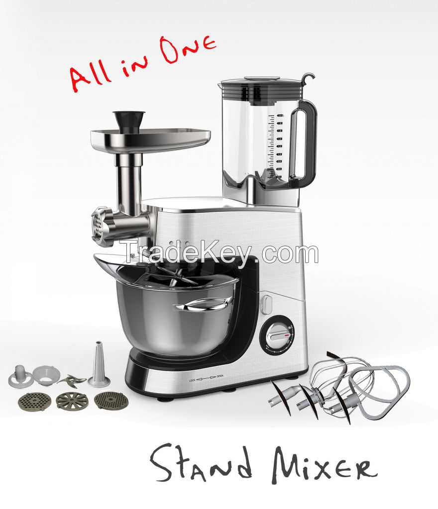 All-in-One Stand Mixer Food Processor 1200W Power