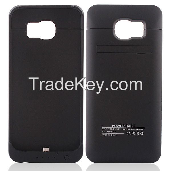 Hot Selling Lowest price 4200mah power pack for SamsungS6 battery charger case