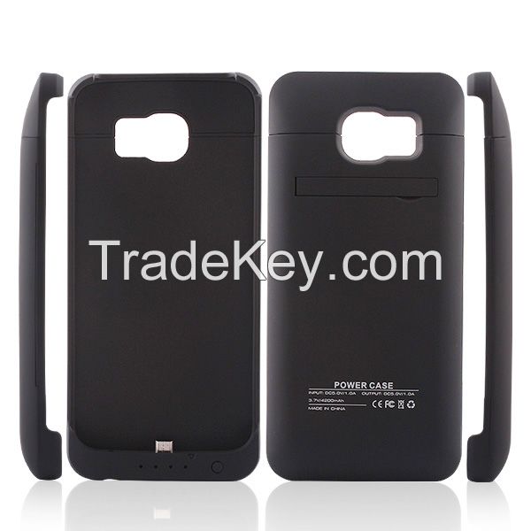 Hot Selling Lowest price 4200mah power pack for SamsungS6 battery charger case