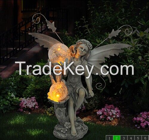 poly resin fairy solar light