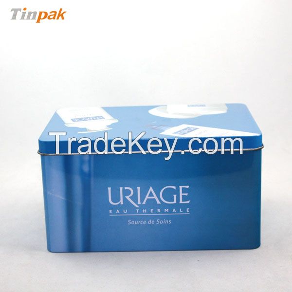 blank FDA rectangular cosmetic tin box
