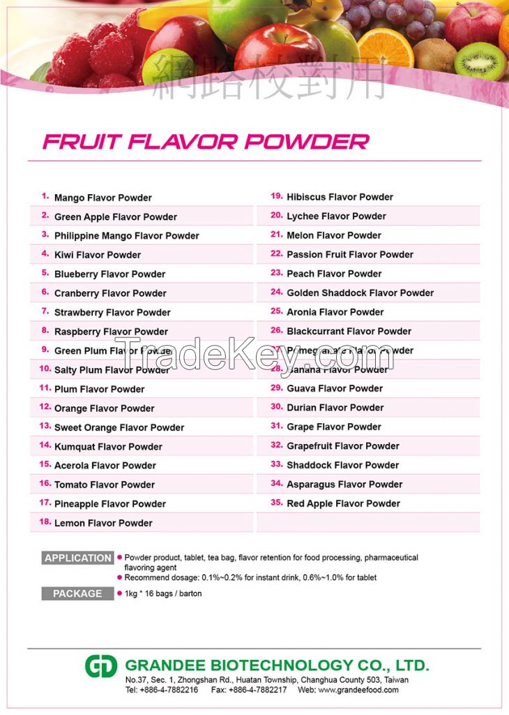 Fruit Flavor Powder