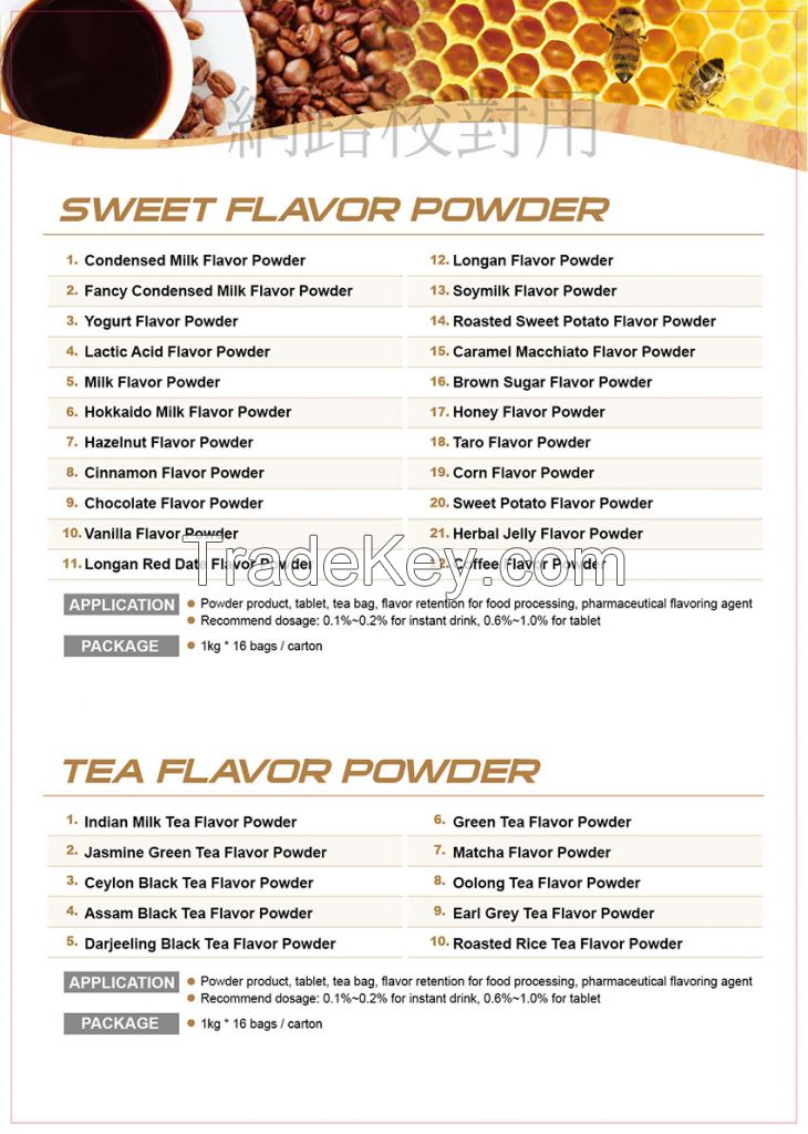 Tea Flavor Powder