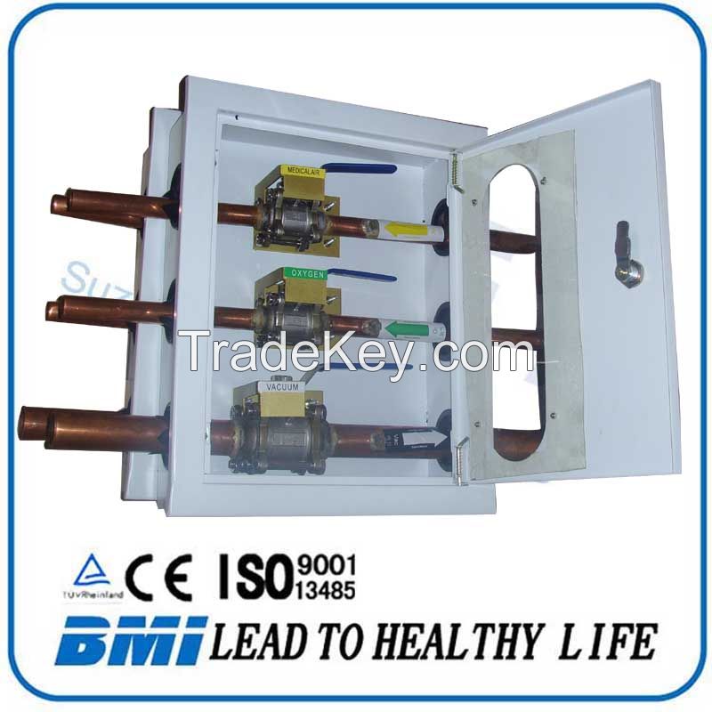 Safety Medical gas control valve box for medical valve box system