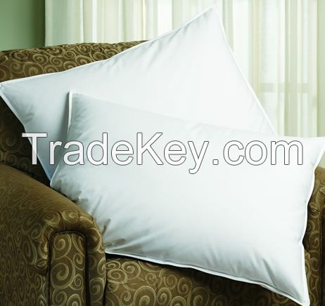 Good quality white duck down pillow for home and hotel