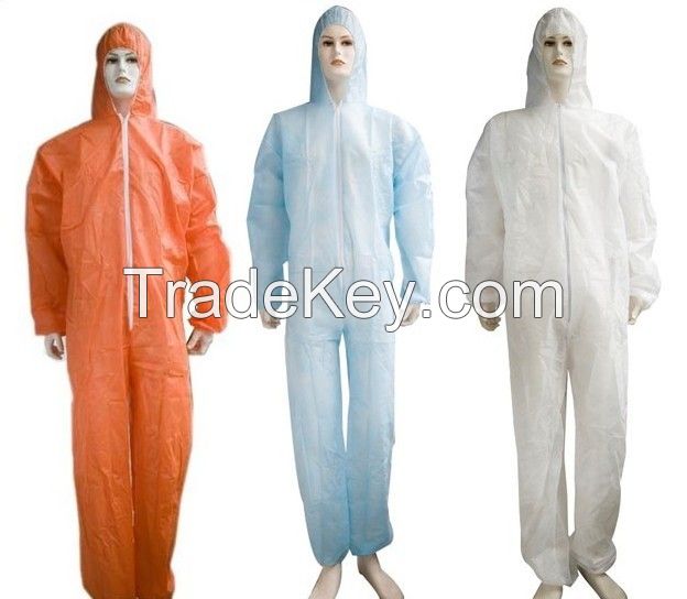 Protective disposable Plastic Suit 