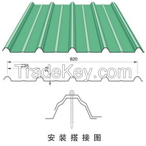 High quality Color coated plate used for roof from china
