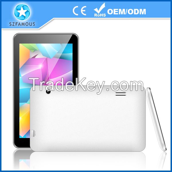 7 inch quad core mini pc android tablet pc with wifi bluetooth