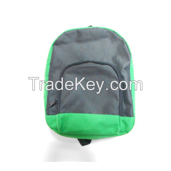 hot sale green and grey backpack for children contrast color DYL-001