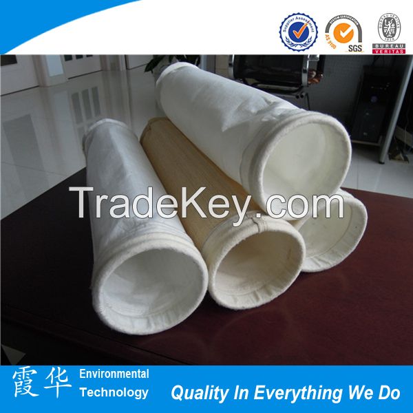 Non woven needle felt polyester dust filter bag for dust collector