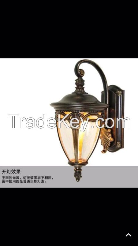 Aluminum outdoor garden waterproof wall lamp