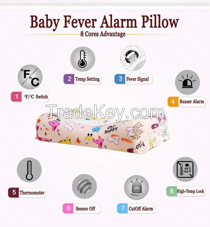 3 IN 1 Baby Fever Alarm Pillow Cheap Kis Pillows for Promtion Retail