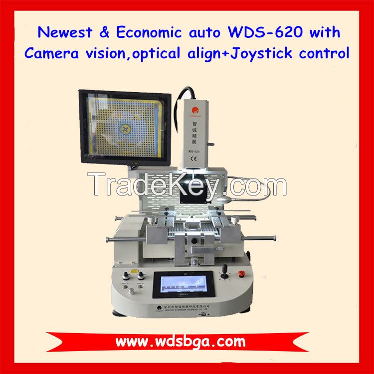 2015 New design auto BGA rework station WDS-620 with optical align CCD System