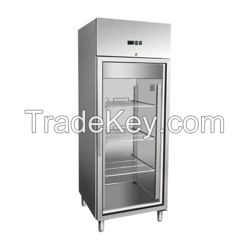 glass door cabinet refrigerator