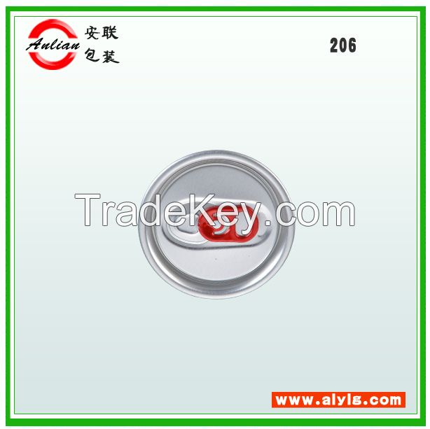 China aluminum beverage easy open end factory 206#