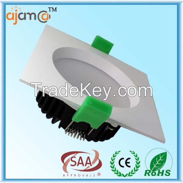 Dimmable square AC 85-265v led downlight