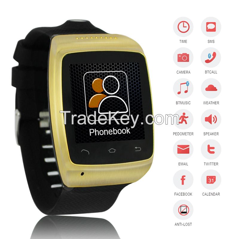 2014 NEW Smart bluetooth camera watch with capacitance touch screen