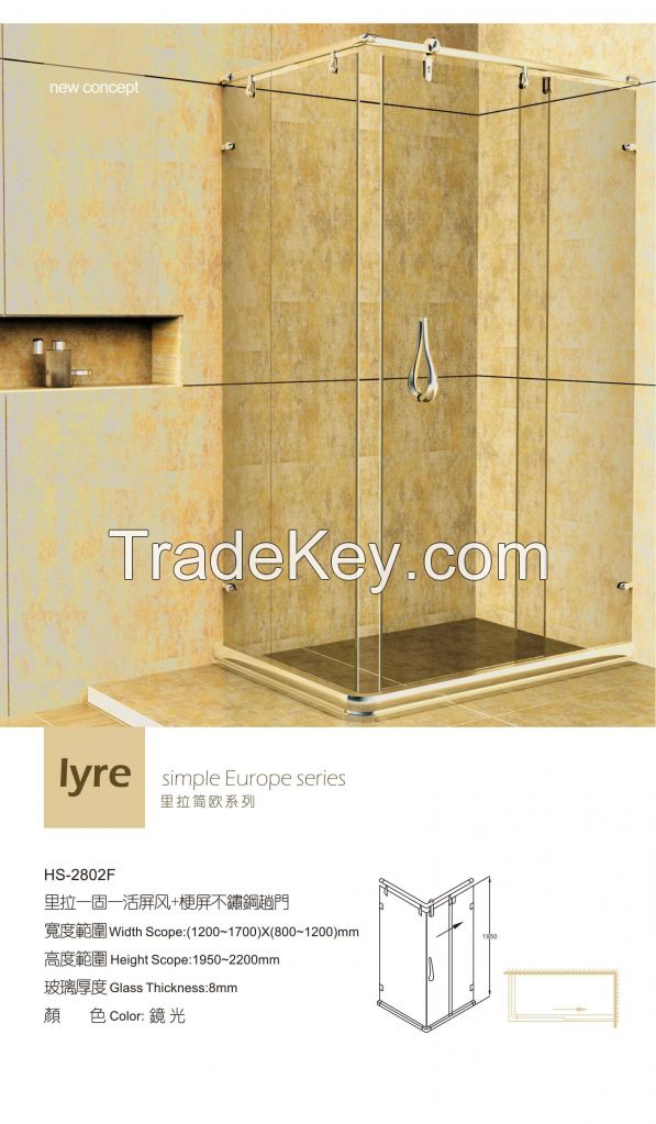 High quality shower doors HS-2802-F