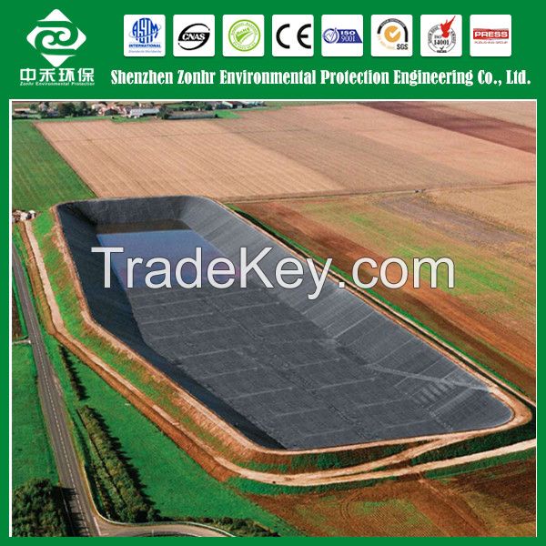 Geomembrane of HDPE/LLDPE/LDPE/PVC/EVA material;Pond Liner Geomembrane