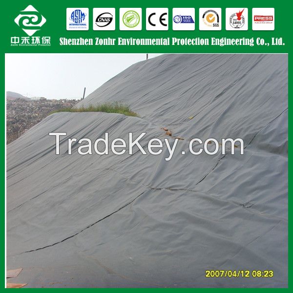 geomembrane for slope protection;hdpe/ldpe/lldpe/pvc/eva geomembrane