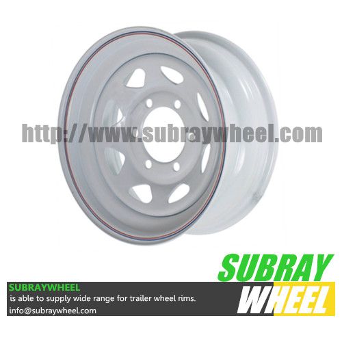 16&quot; Lug Painted Trailer Wheel, Modular