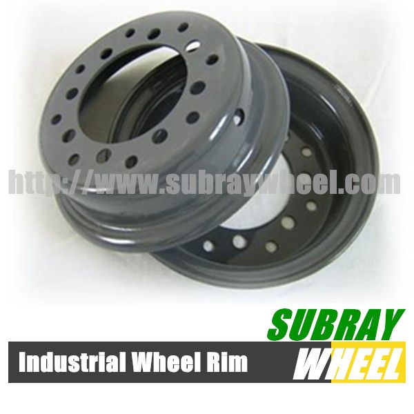 Solid forklift tyre split wheel rim