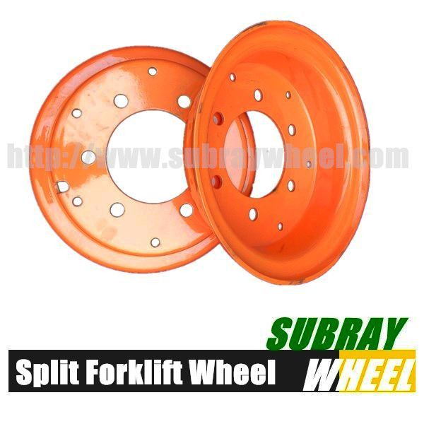 Industrial wheel Rim for forklift tube and solid tire