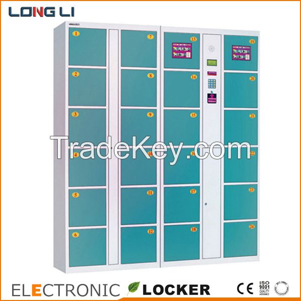 24 door steel supermarket electronic locker