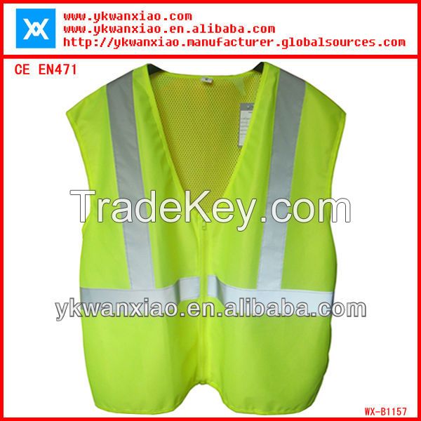 high visibility reflective safety vest comply with EN471