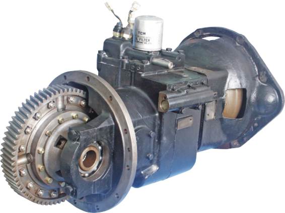 Hydraulic forklift transmission