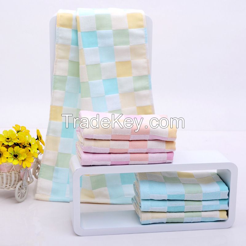 Pure cotton double gauze children towels 27*50cm