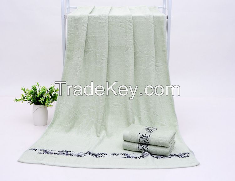 high quality bamboo fiber bath towels Jacquard bath towels